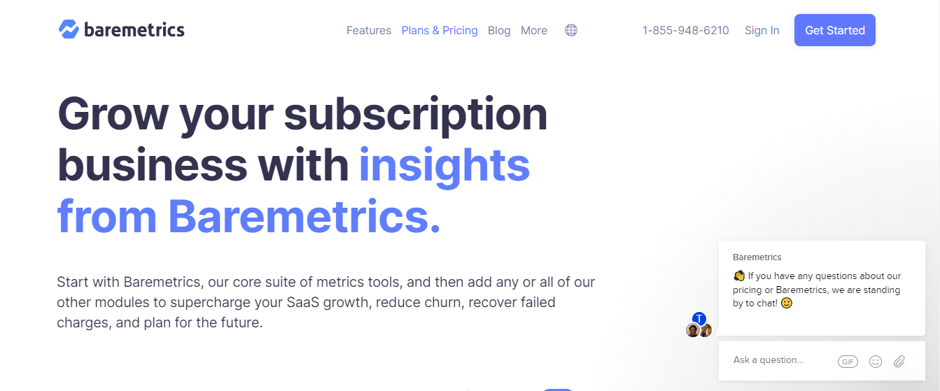 Baremetrics screenshot 3