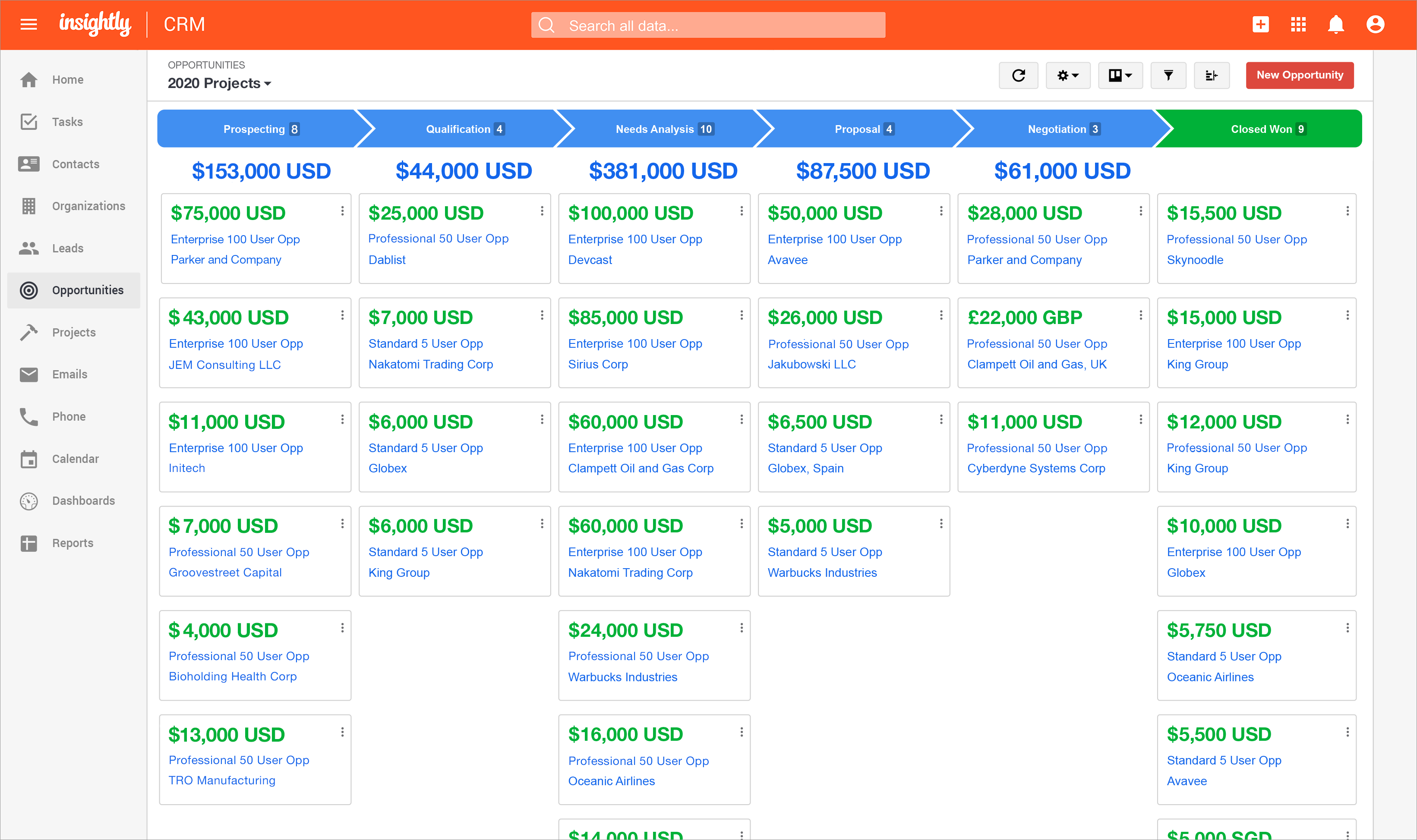 Insightly CRM screenshot 3