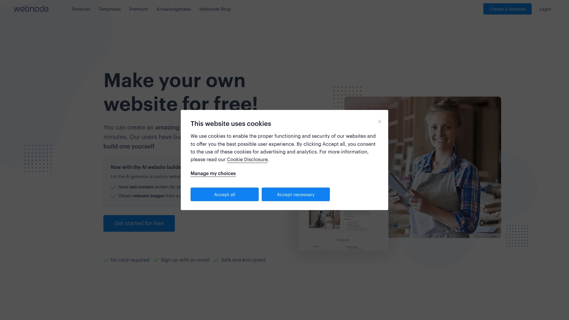 Webnode Homepage