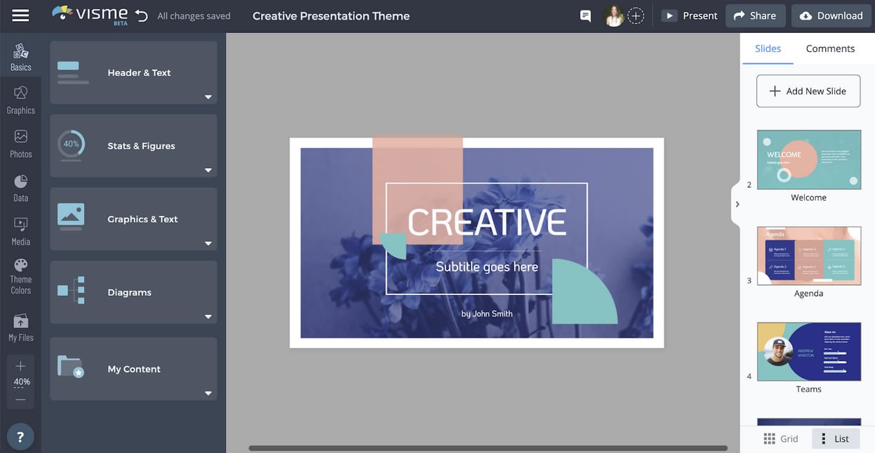Visme screenshot 2