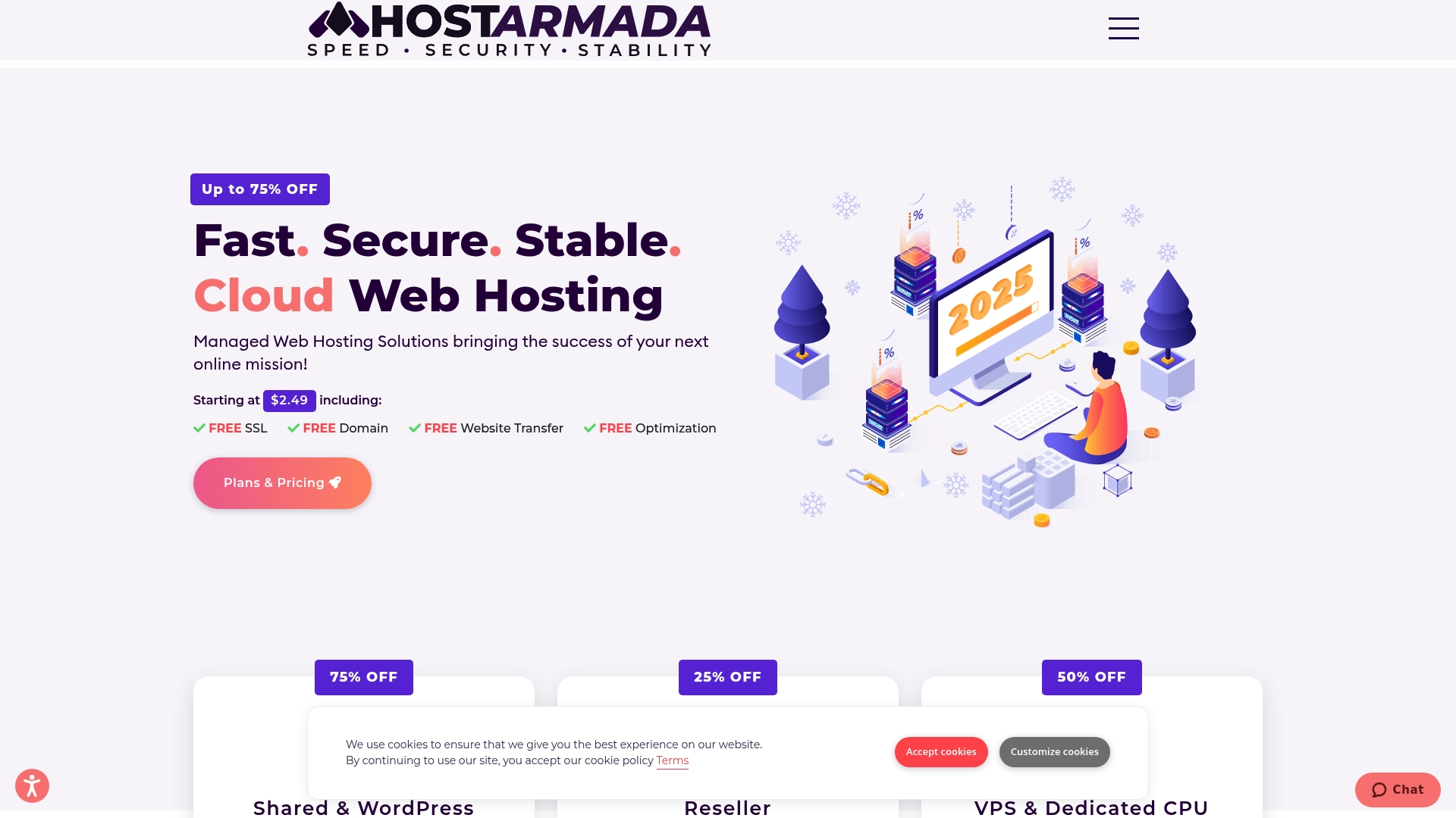 HostArmada Homepage
