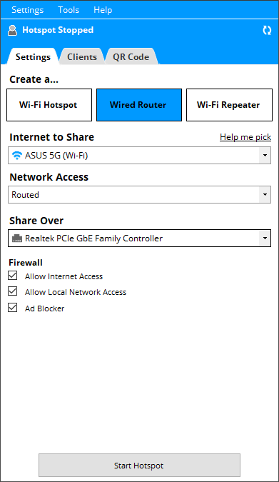 Connectify Hotspot screenshot 2