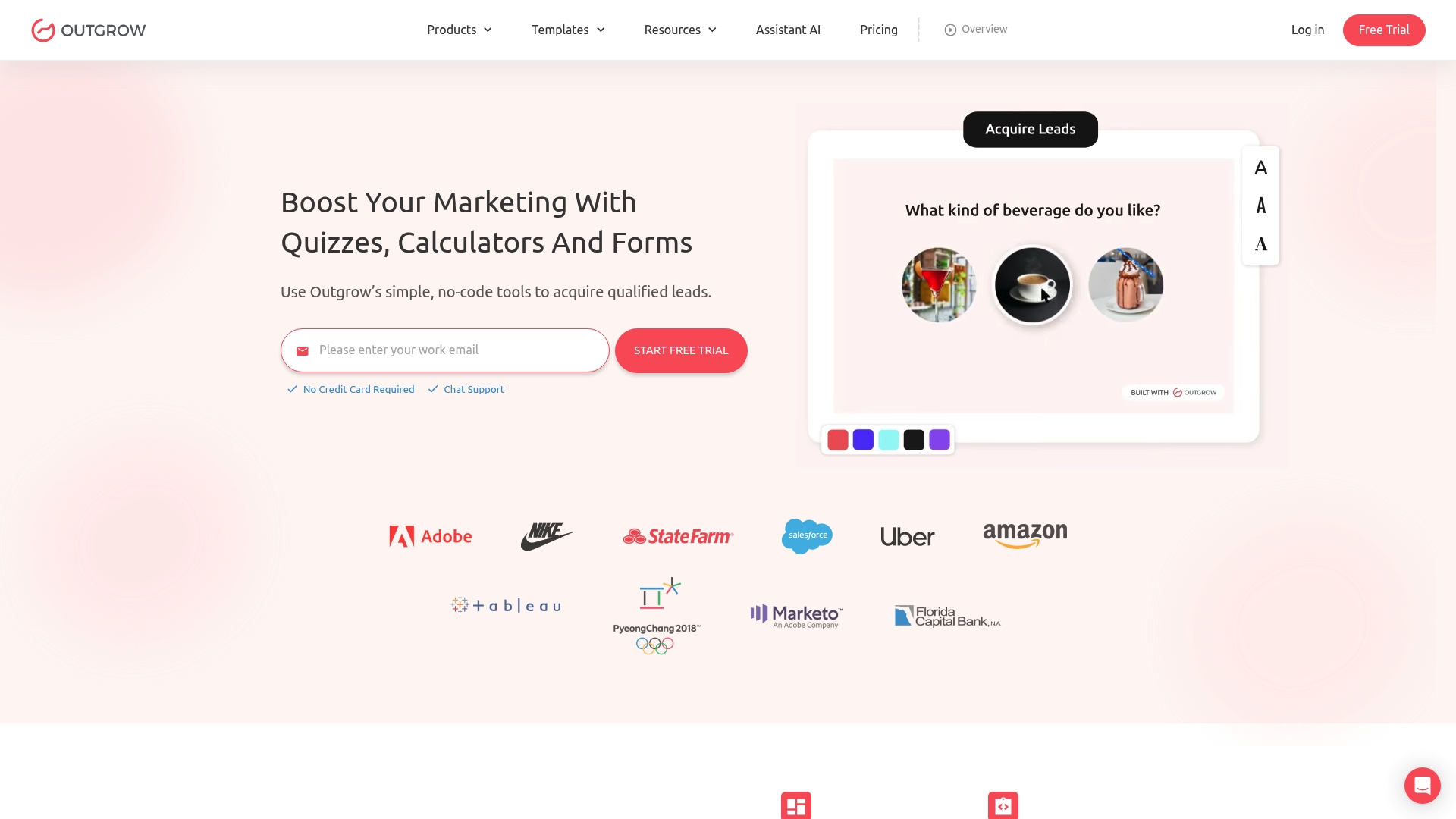 Outgrow Homepage