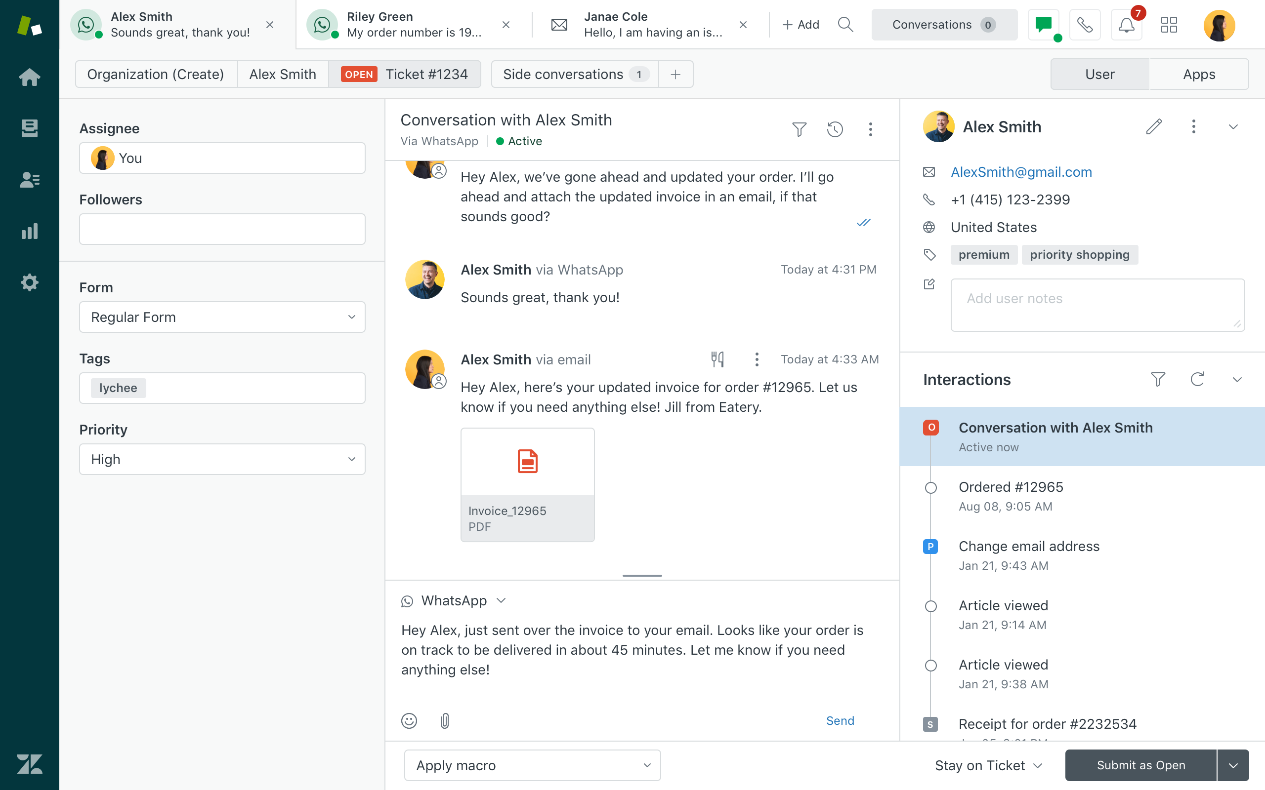 Zendesk Chat screenshot 3