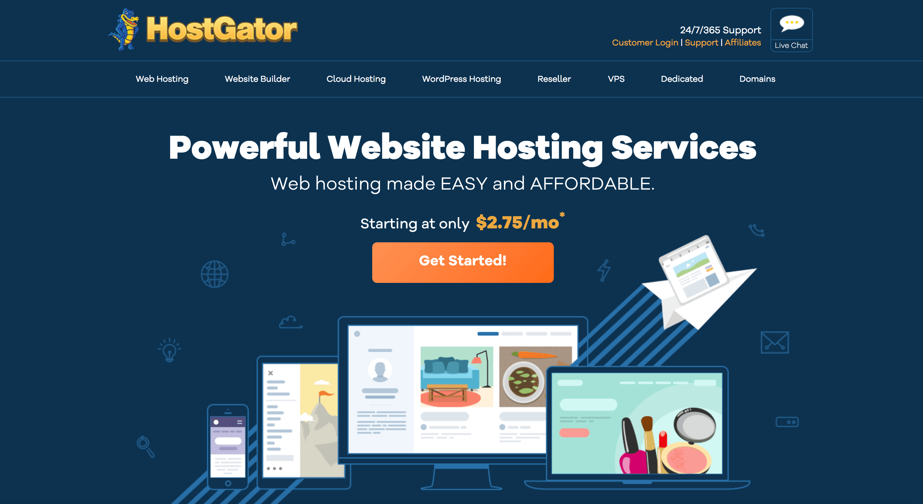 HostGator screenshot 2