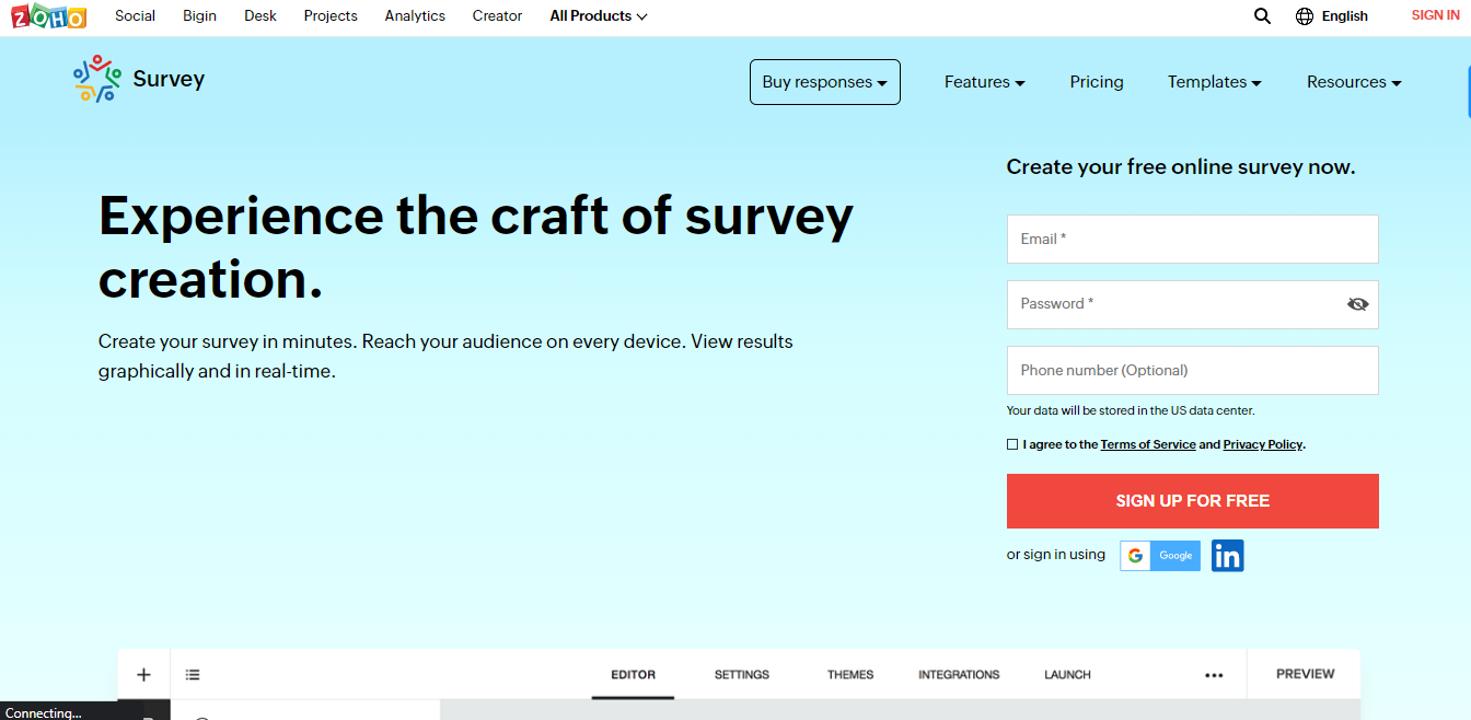 Zoho Survey screenshot 1