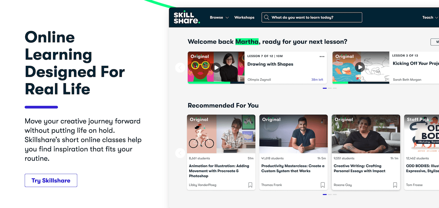 Skillshare screenshot 5