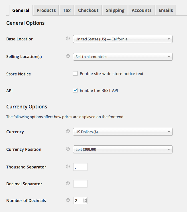 WooCommerce screenshot 2