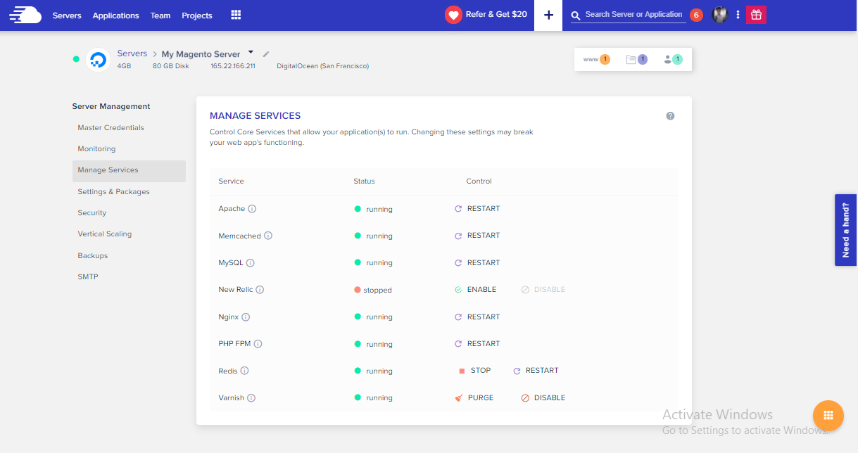 Cloudways screenshot 3