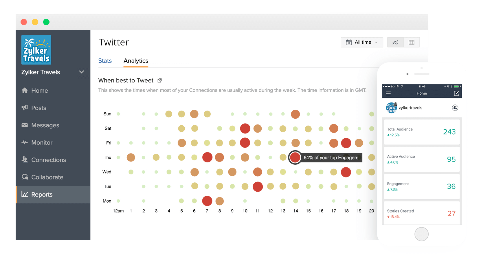 Zoho Social screenshot 4