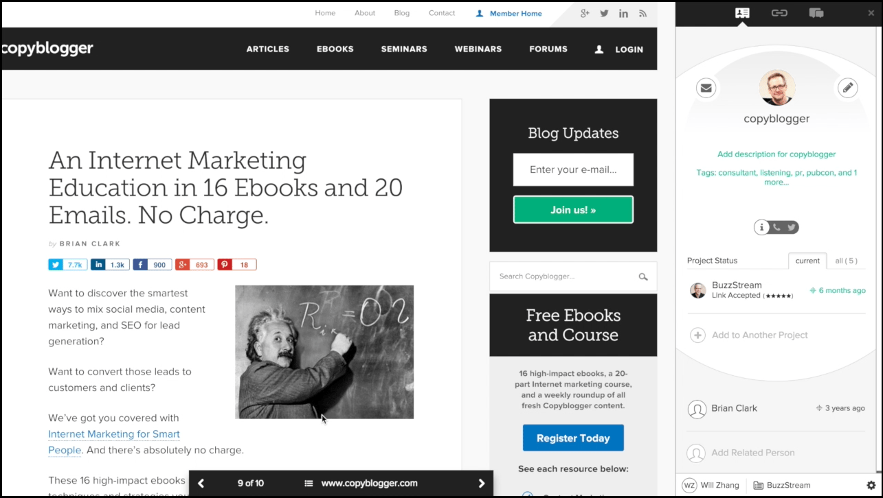 BuzzStream screenshot 4