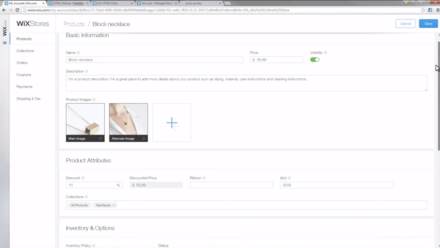 Wix screenshot 4