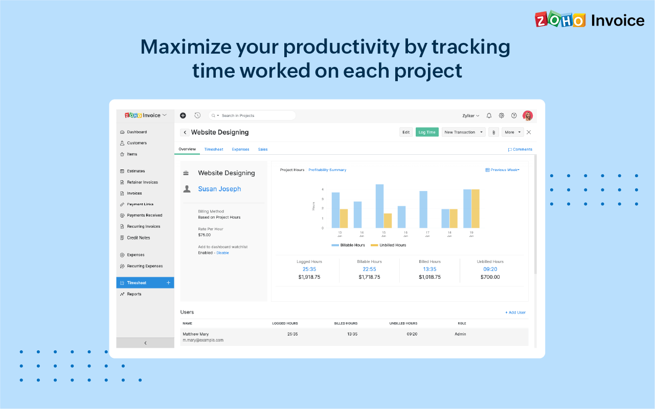 Zoho Invoice screenshot 4