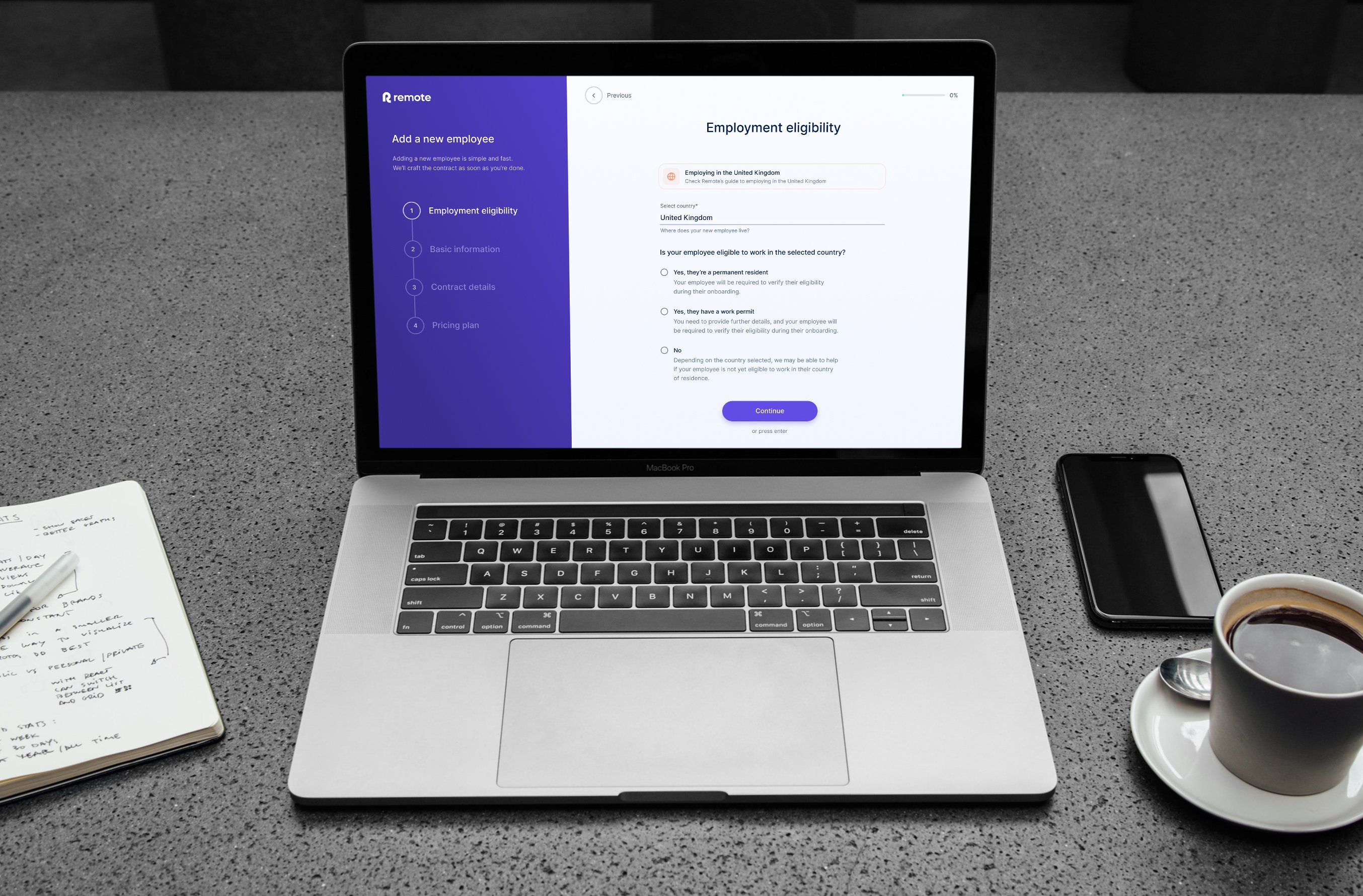 Remote.com screenshot 2