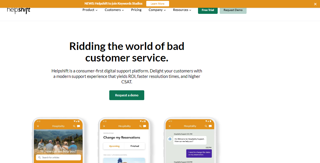 Helpshift screenshot 1