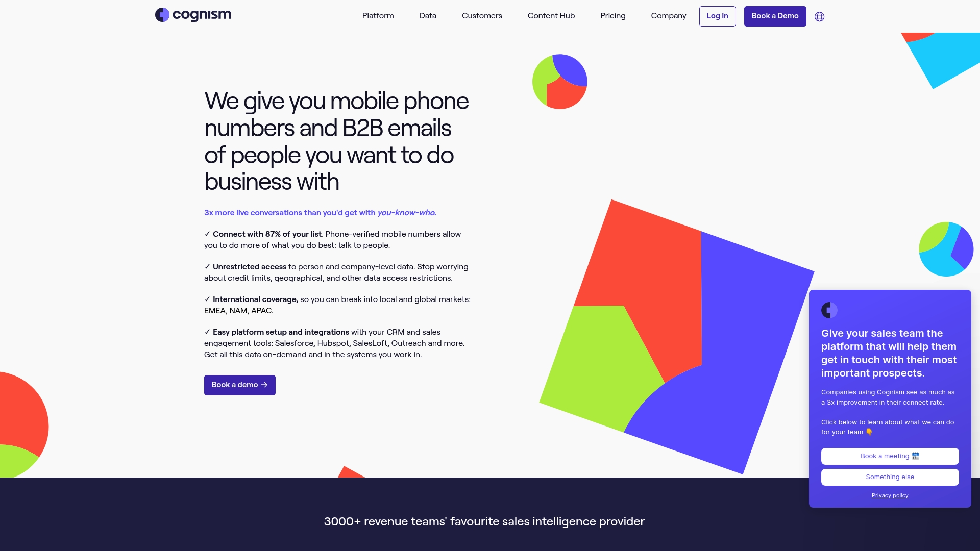 Cognism Homepage