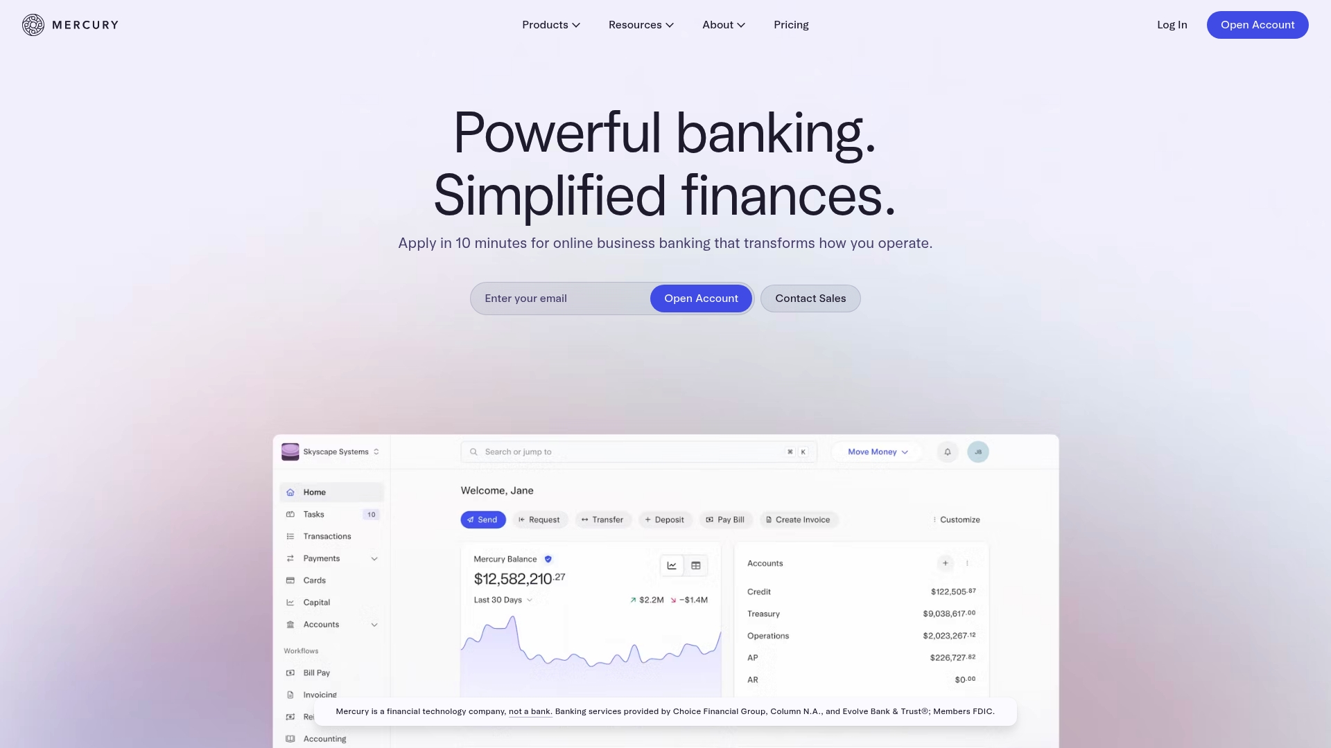 Mercury Homepage