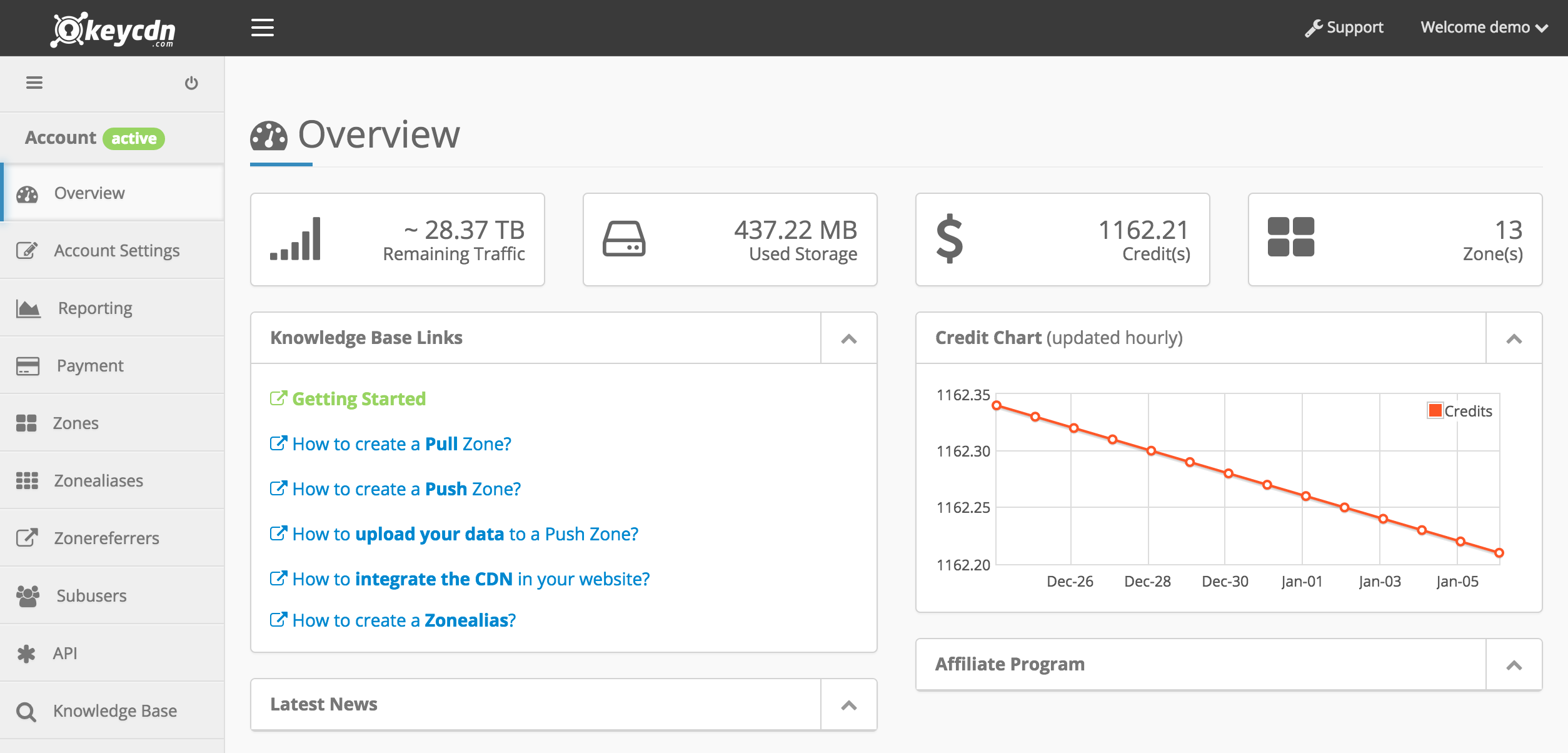 KeyCDN screenshot 4