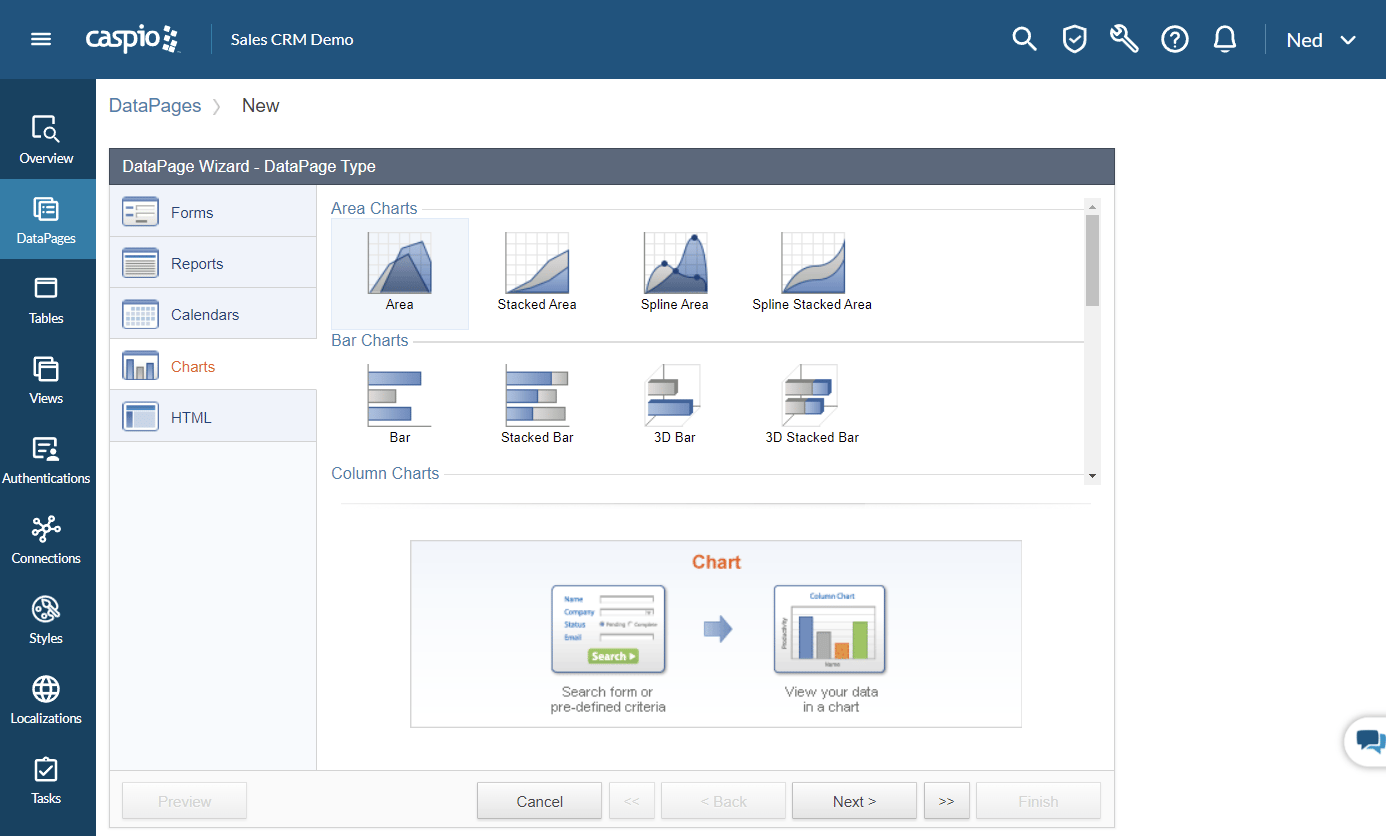 Caspio screenshot 3