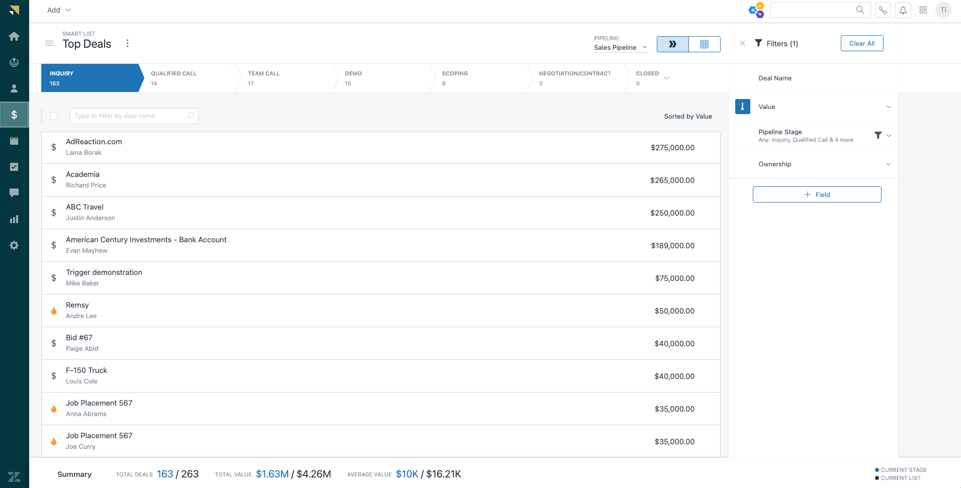 Zendesk Sell screenshot 3