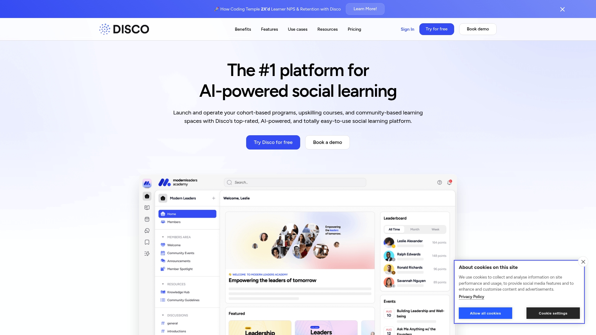 Disco Homepage