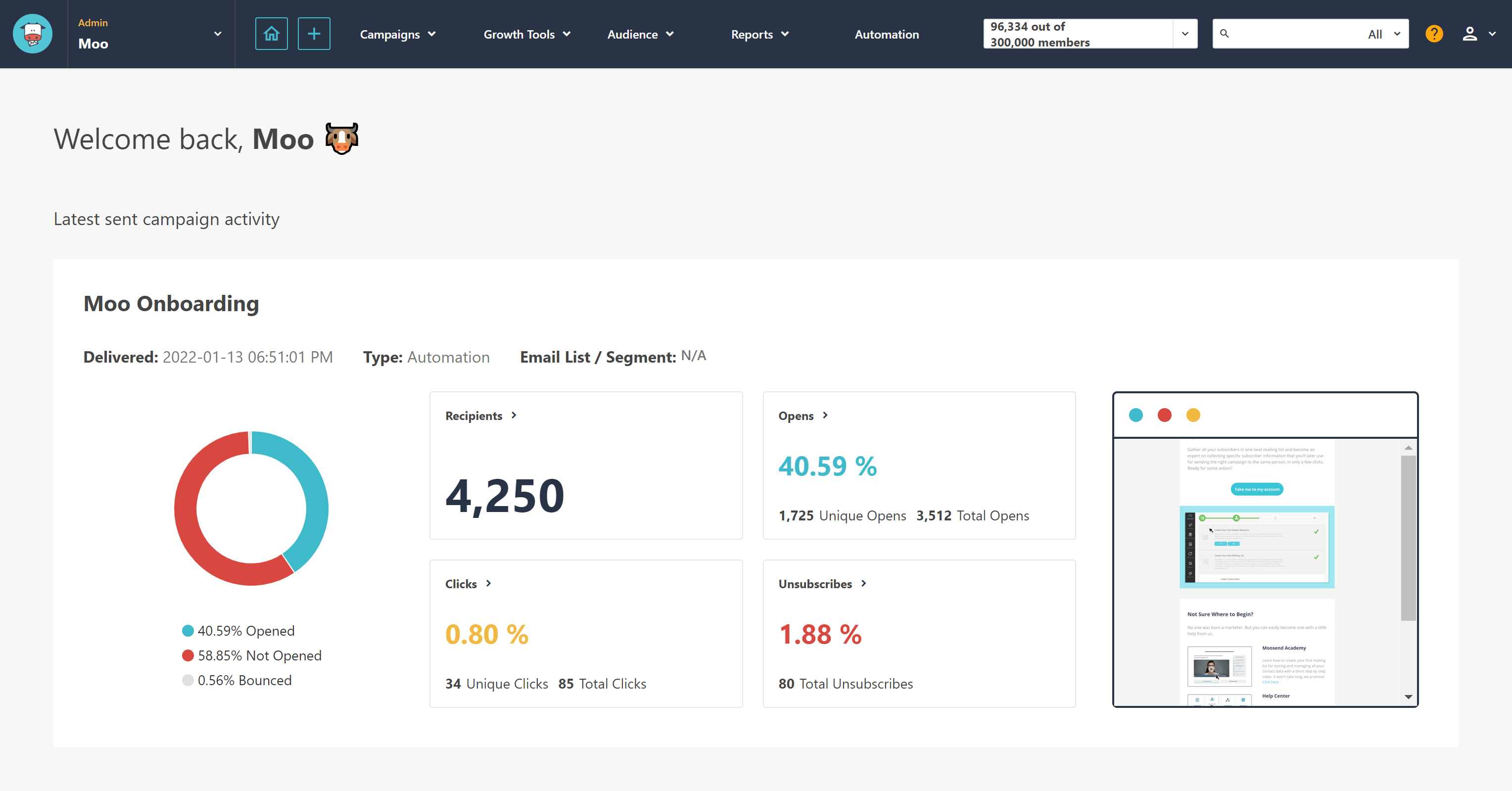Moosend screenshot 4