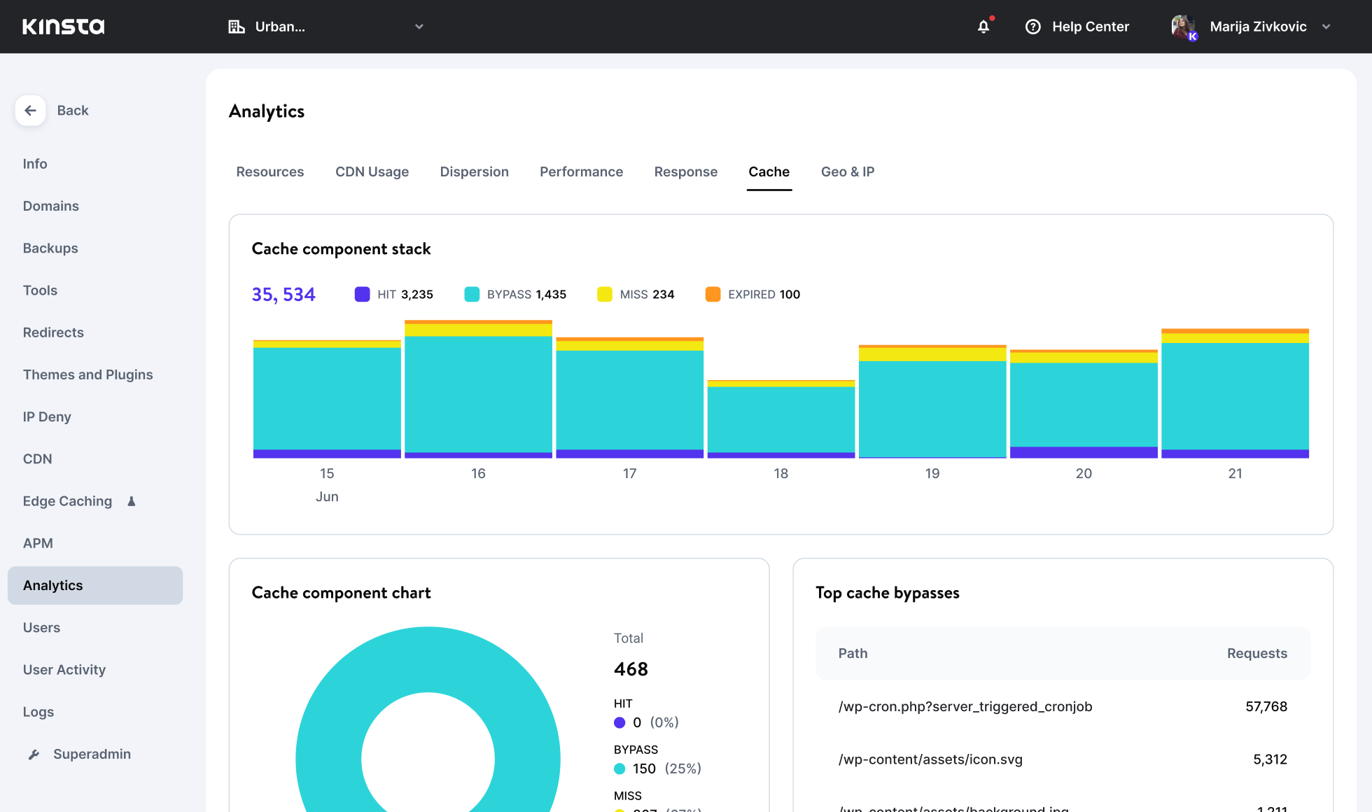 Kinsta screenshot 1