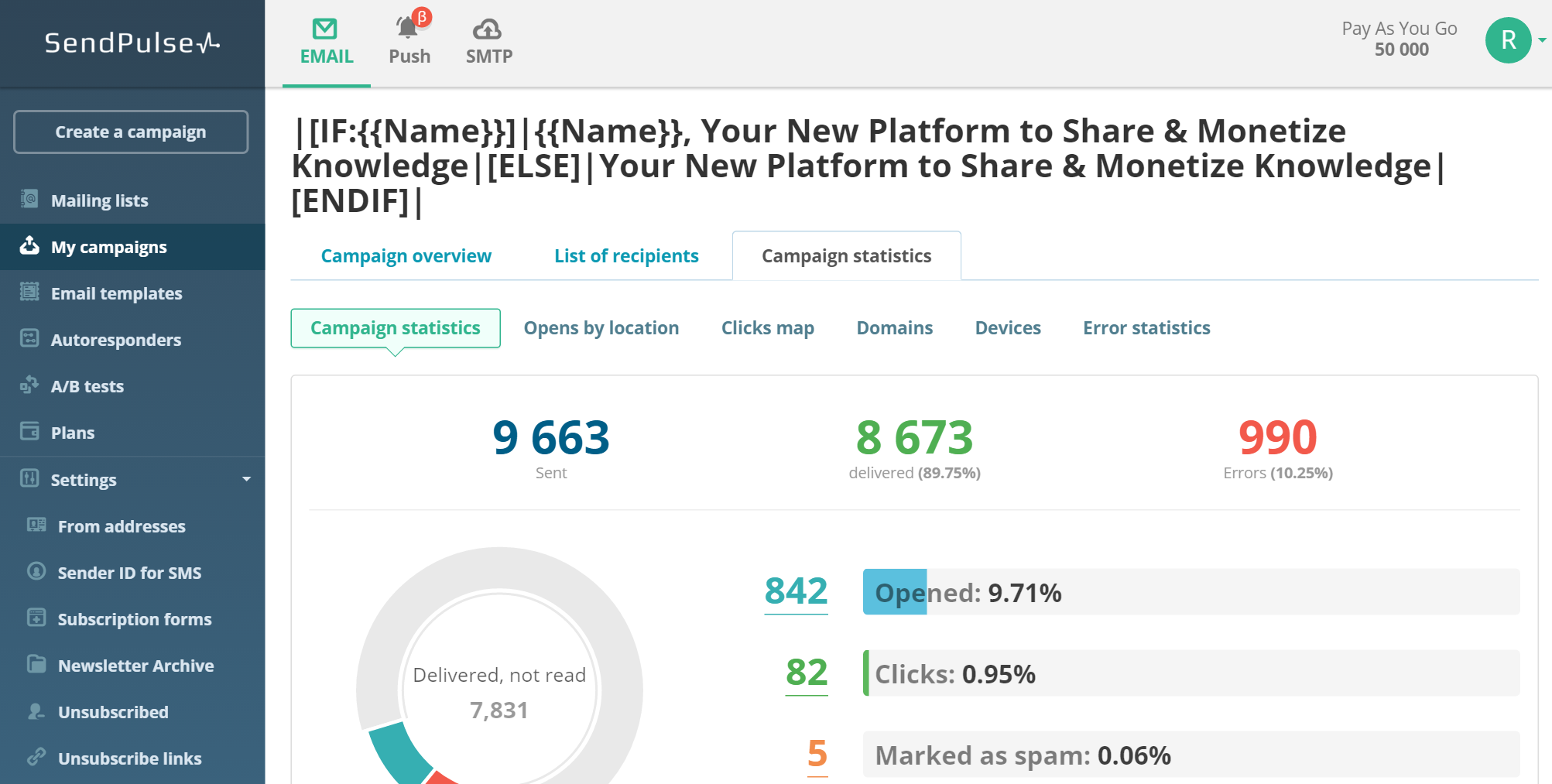 SendPulse screenshot 3