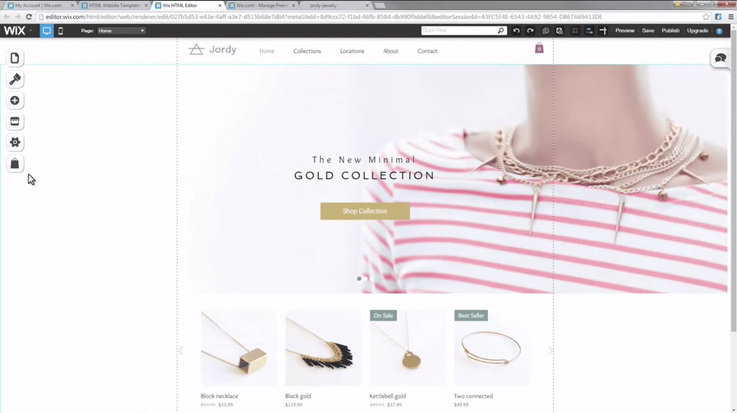 Wix screenshot 2