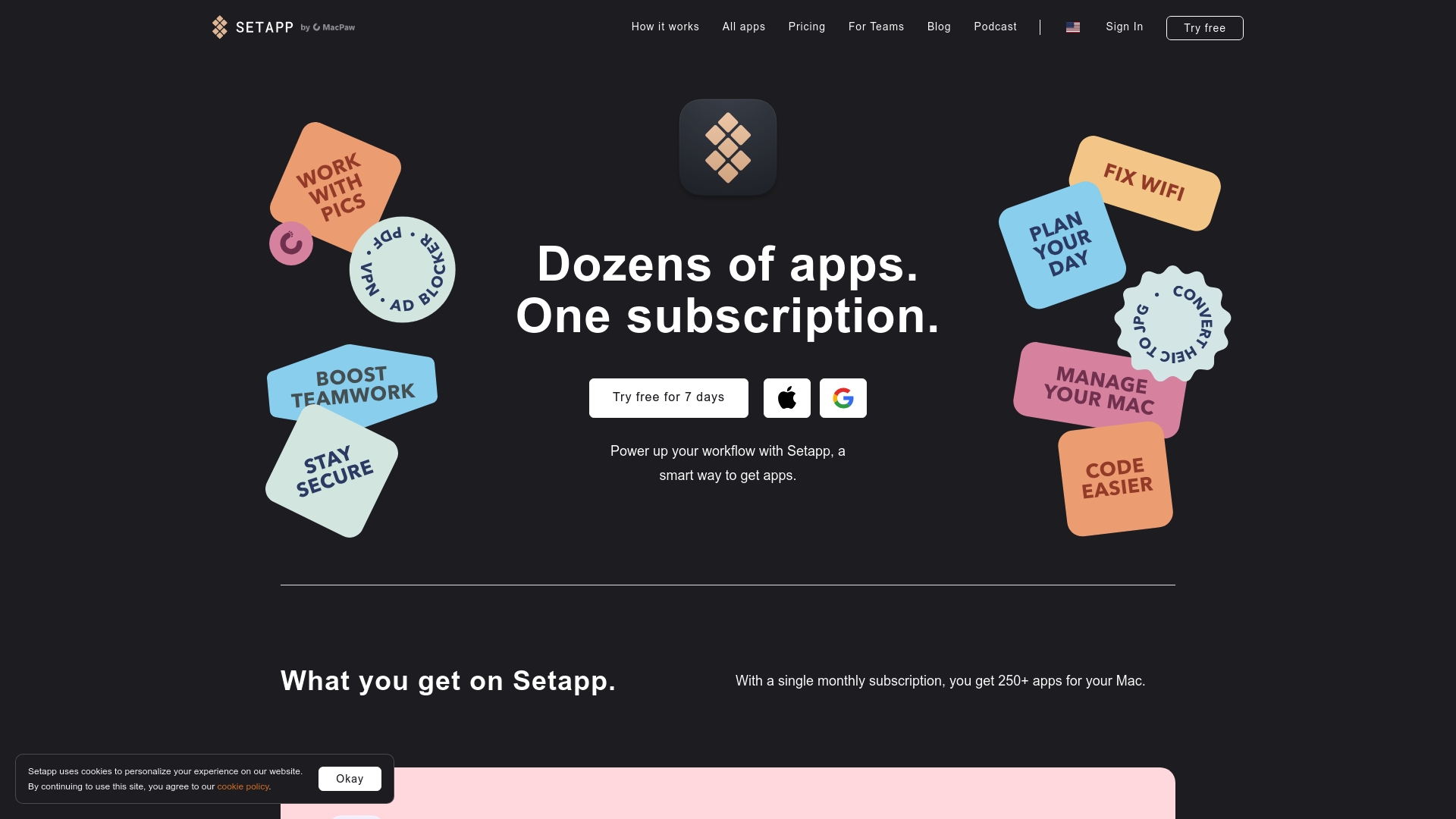 Setapp Homepage