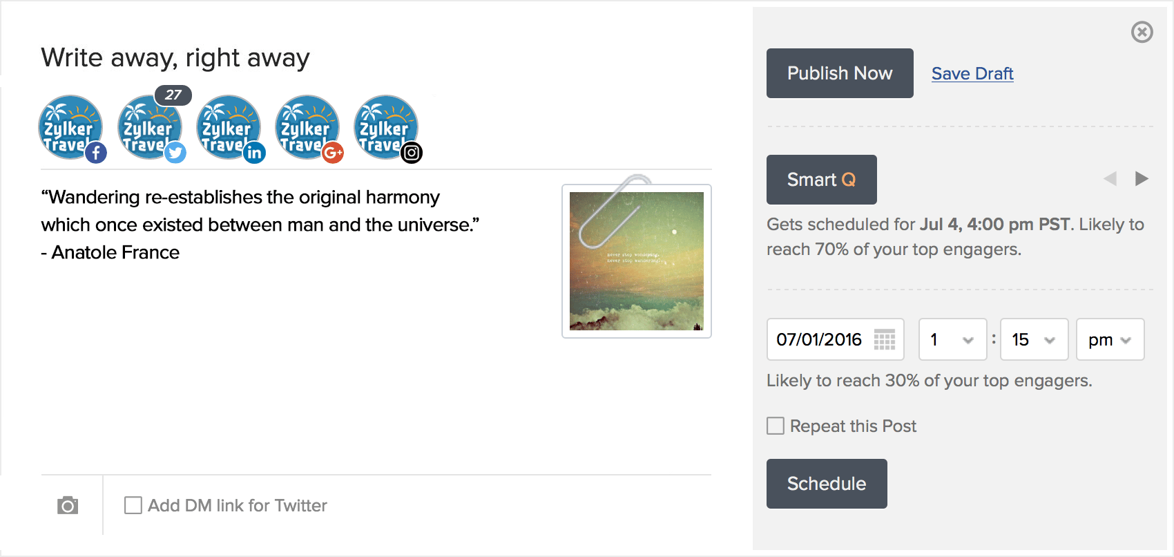 Zoho Social screenshot 3