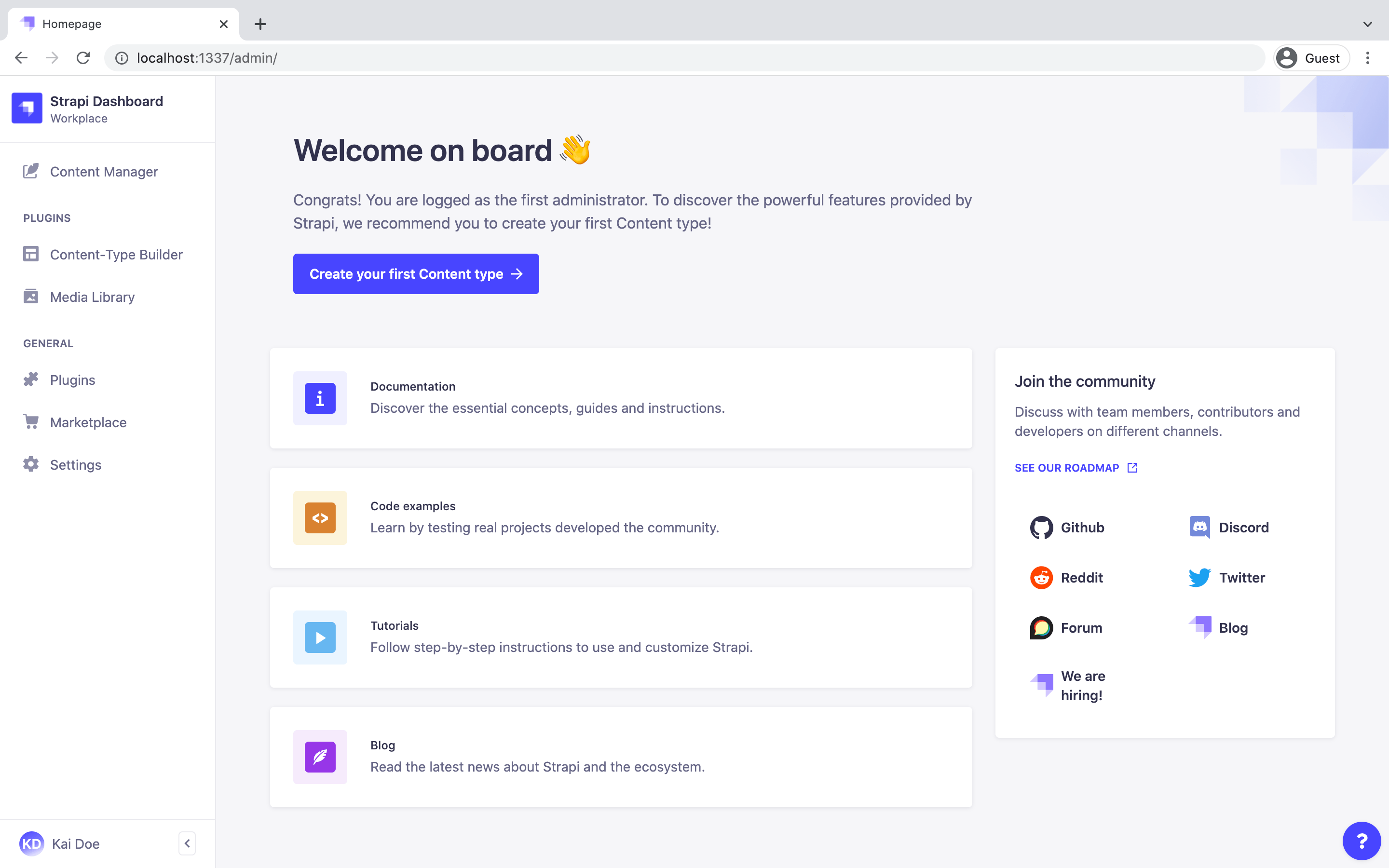 Strapi screenshot 4