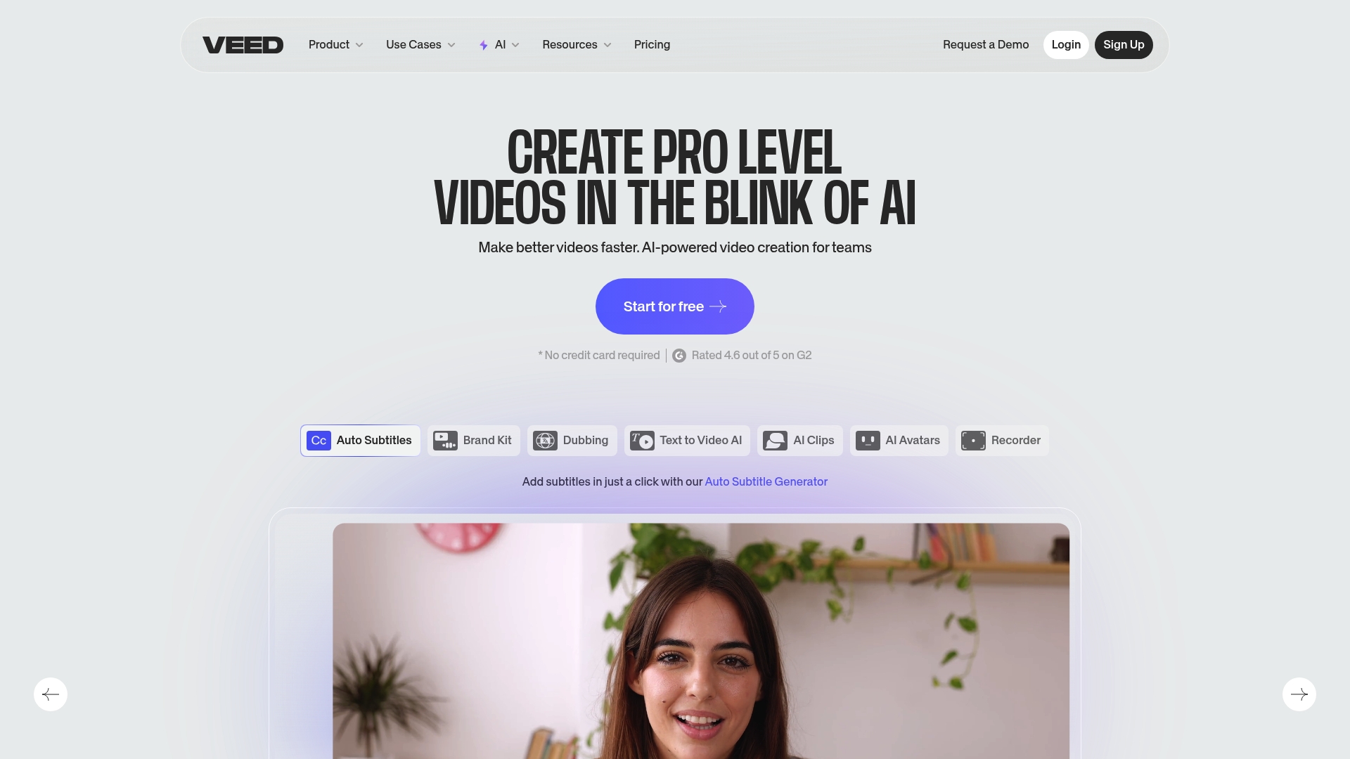 VEED Homepage