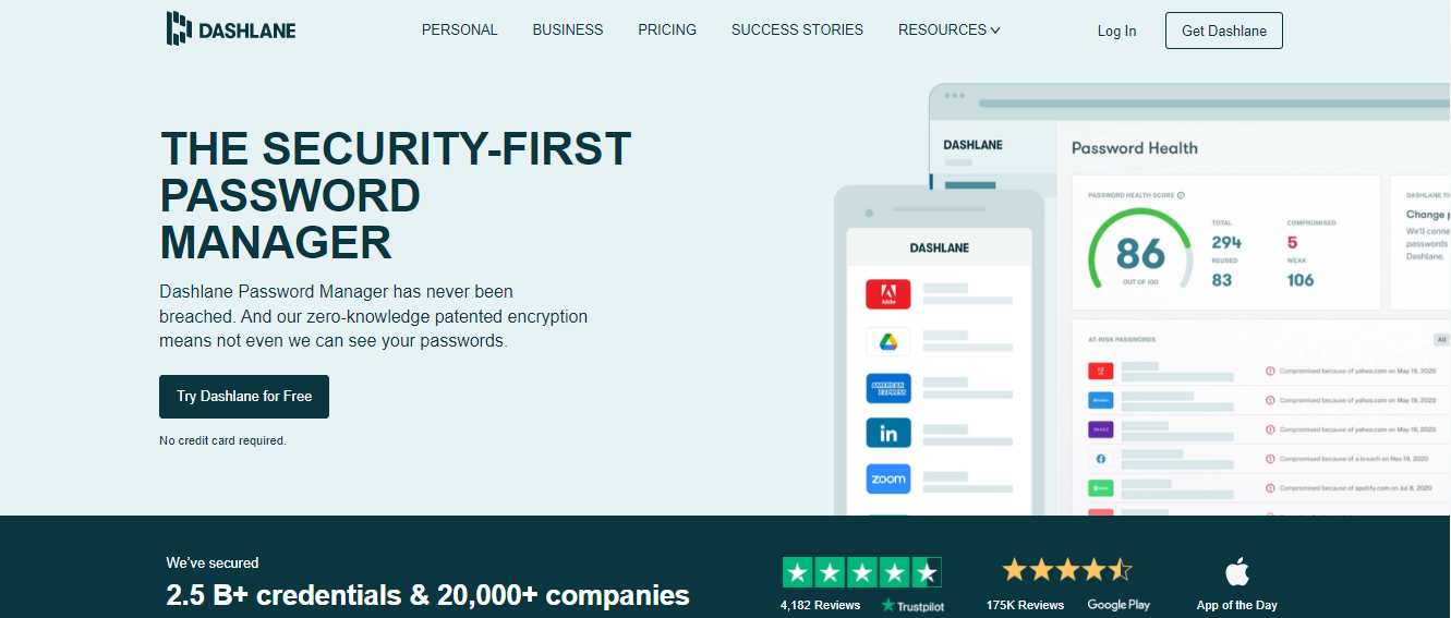 Dashlane screenshot 4