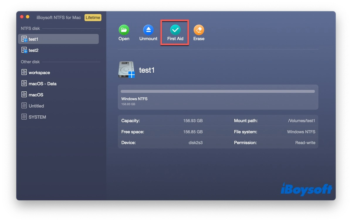 iBoysoft NTFS for Mac screenshot 3