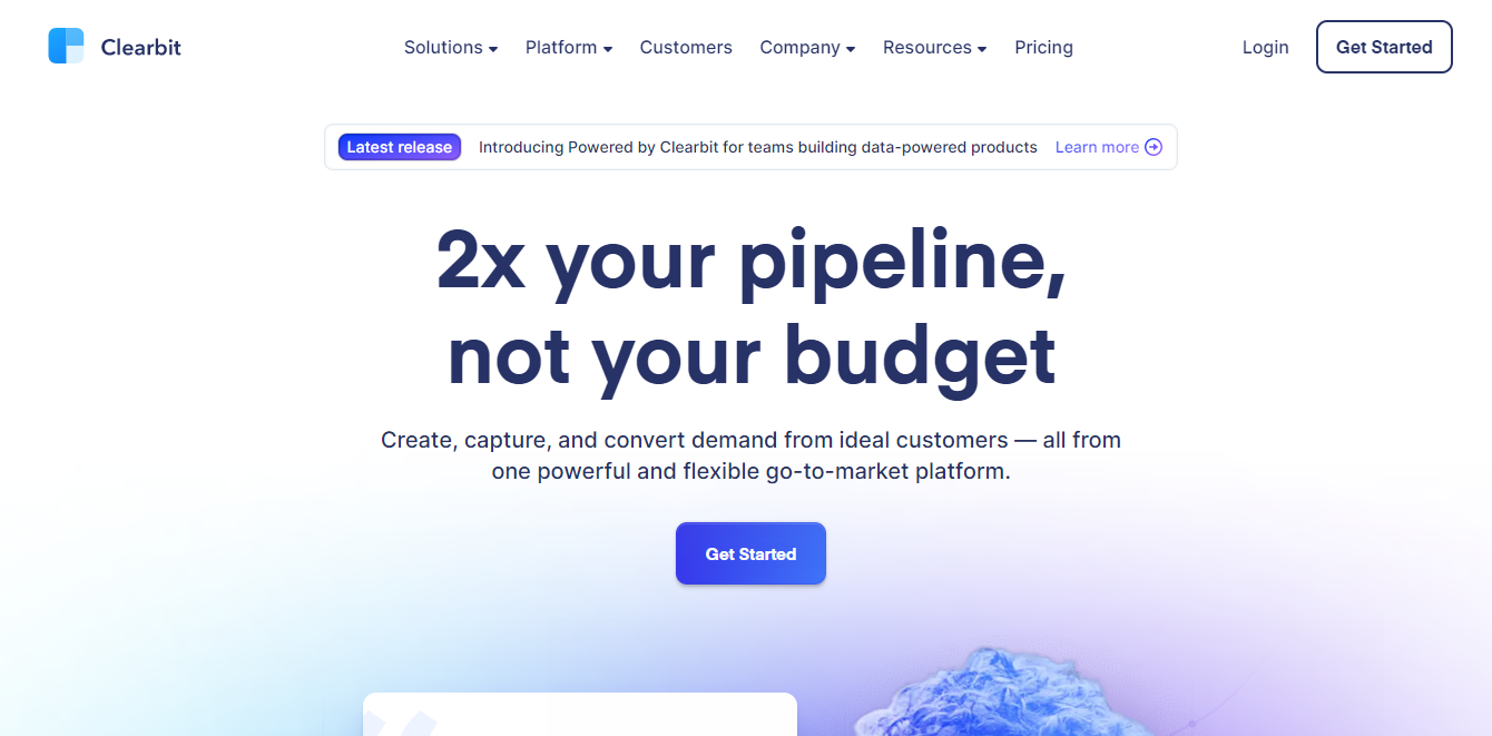 Clearbit screenshot 1