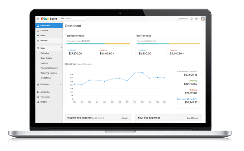 Zoho Books screenshot 5