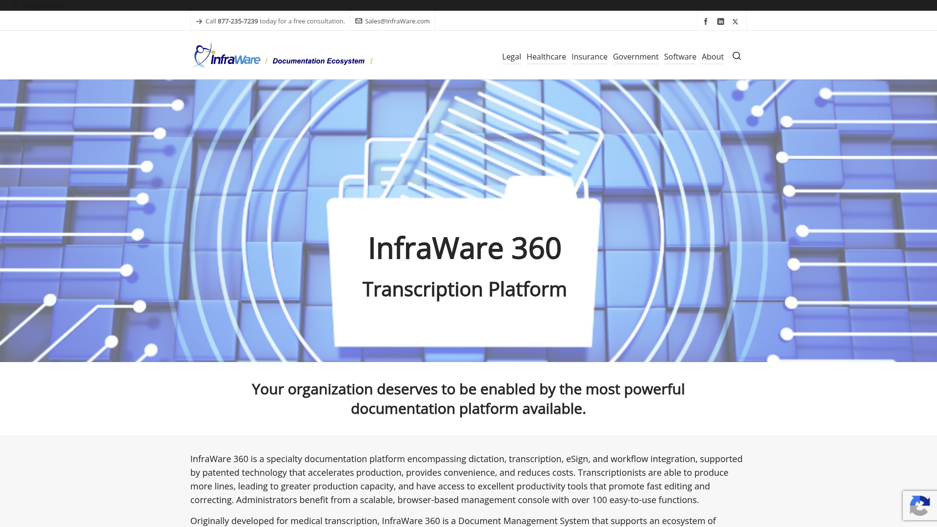 InfraWare 360 - InfraWare 360 Homepage