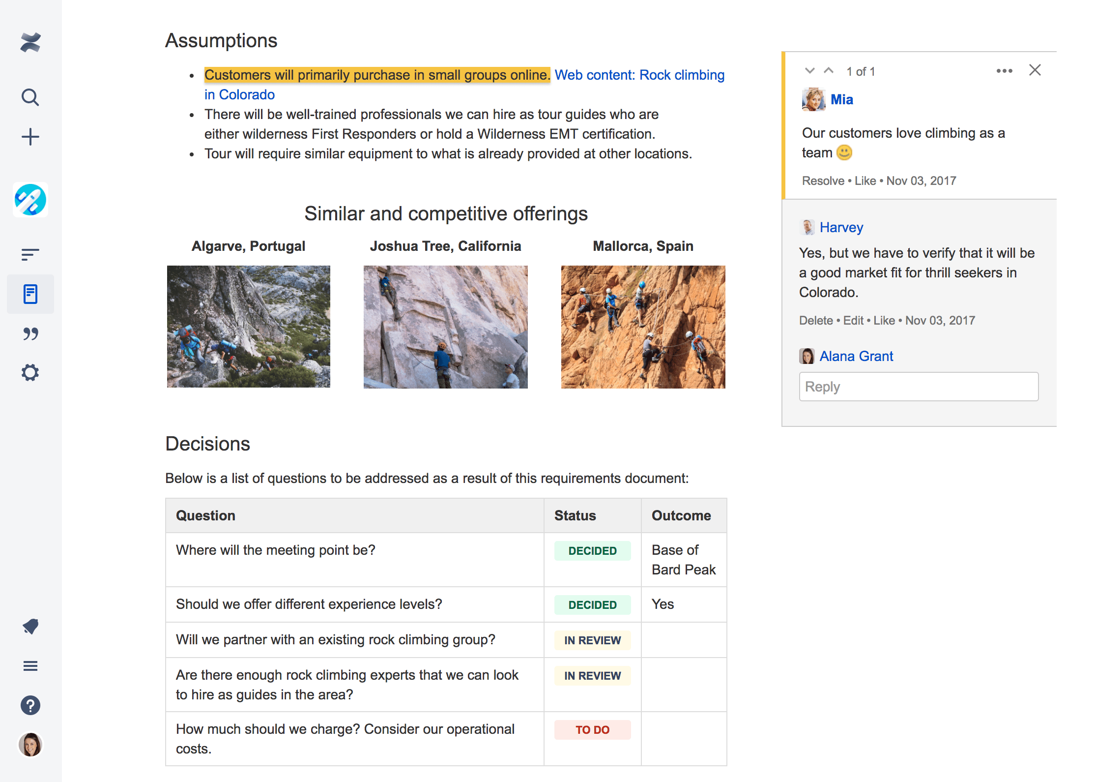 Confluence screenshot 4