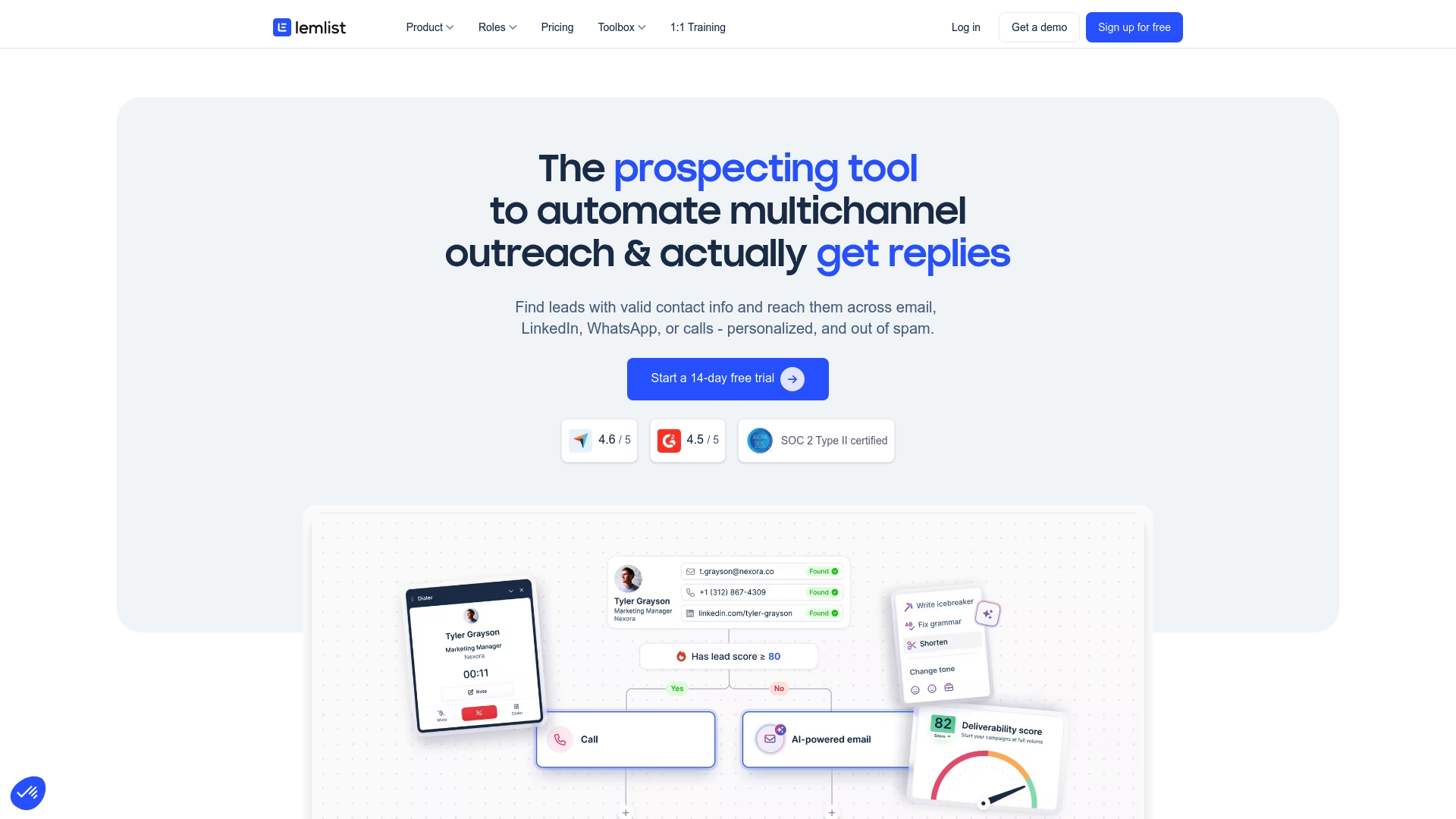Lemlist-Homepage