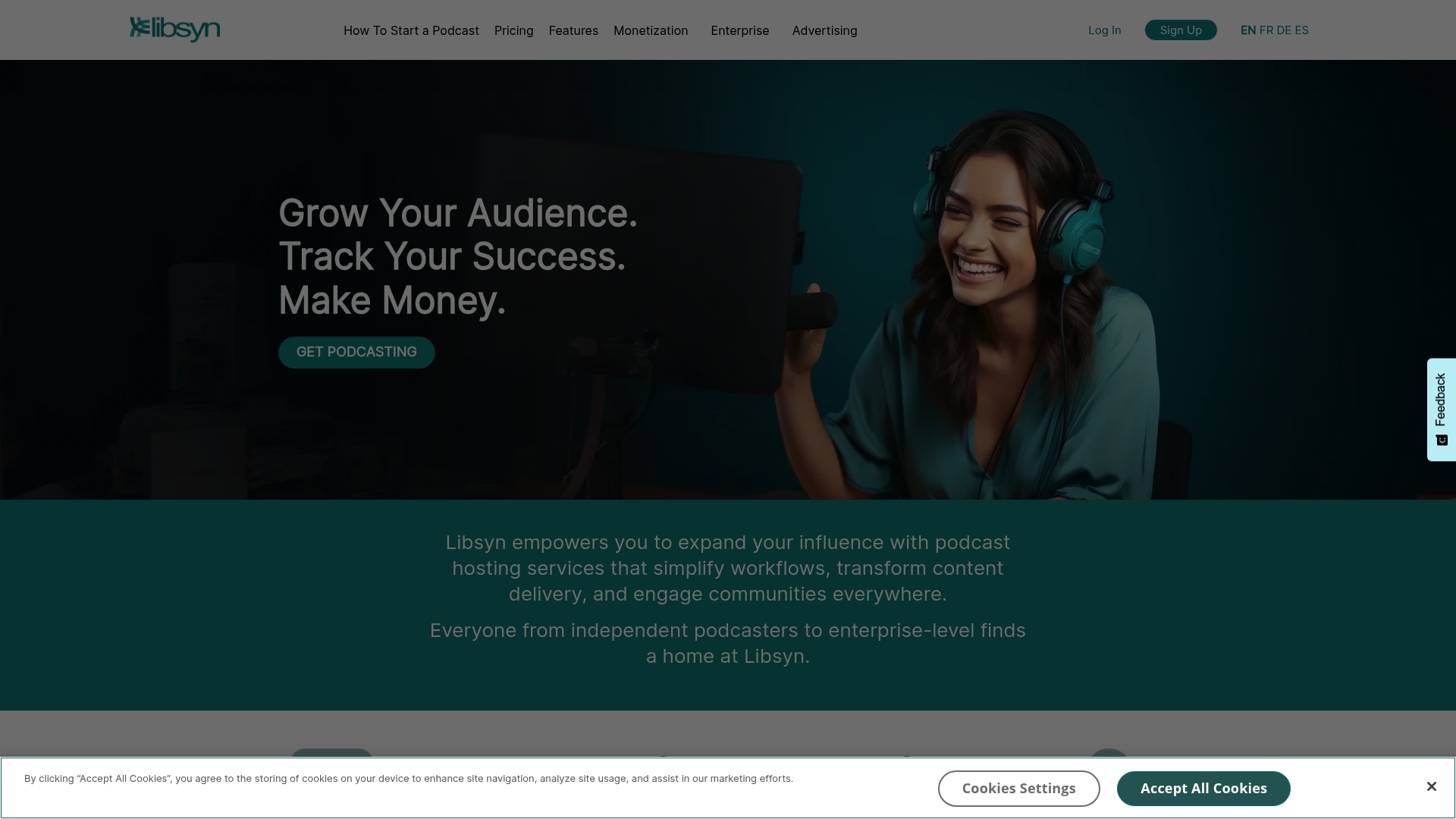 Libsyn Homepage