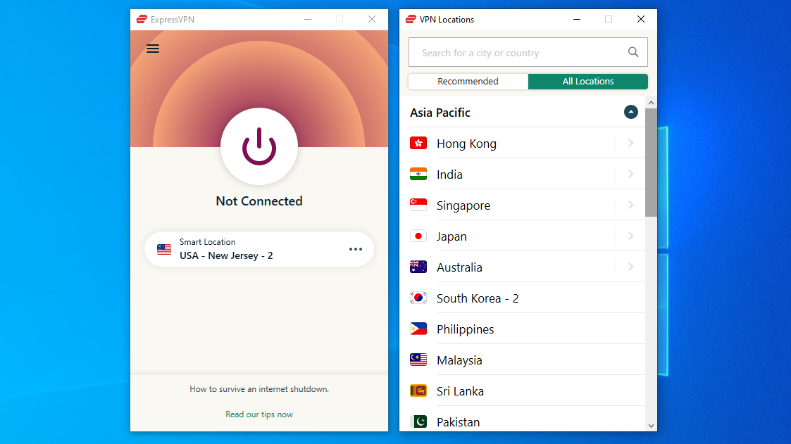 ExpressVPN screenshot 2