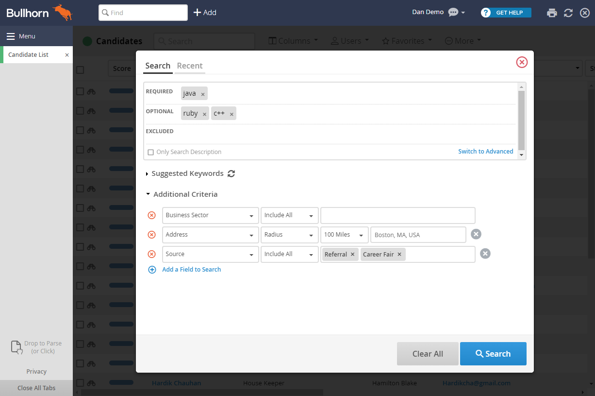 Bullhorn ATS & CRM screenshot 4