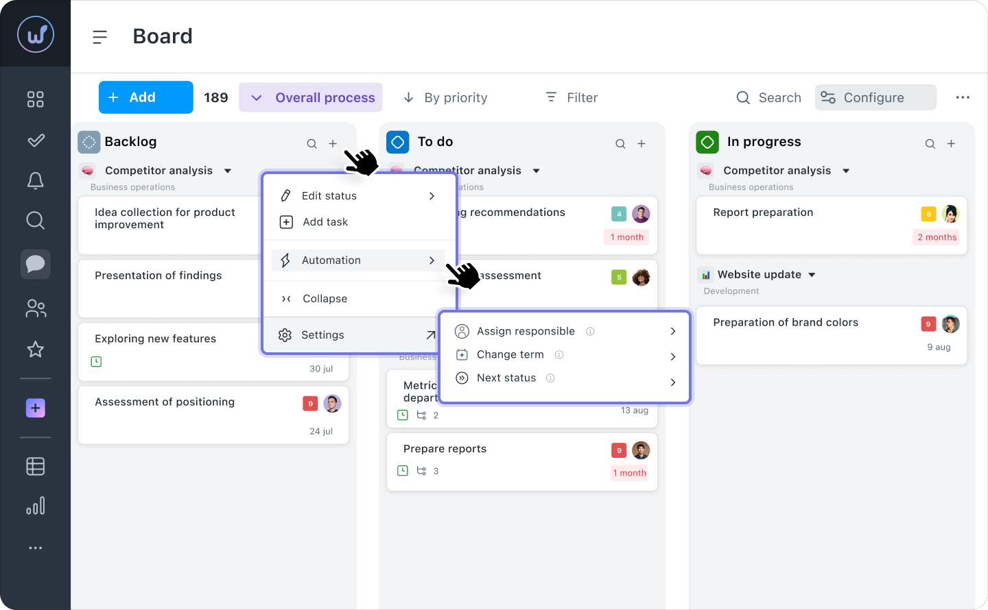 Worksection screenshot 3