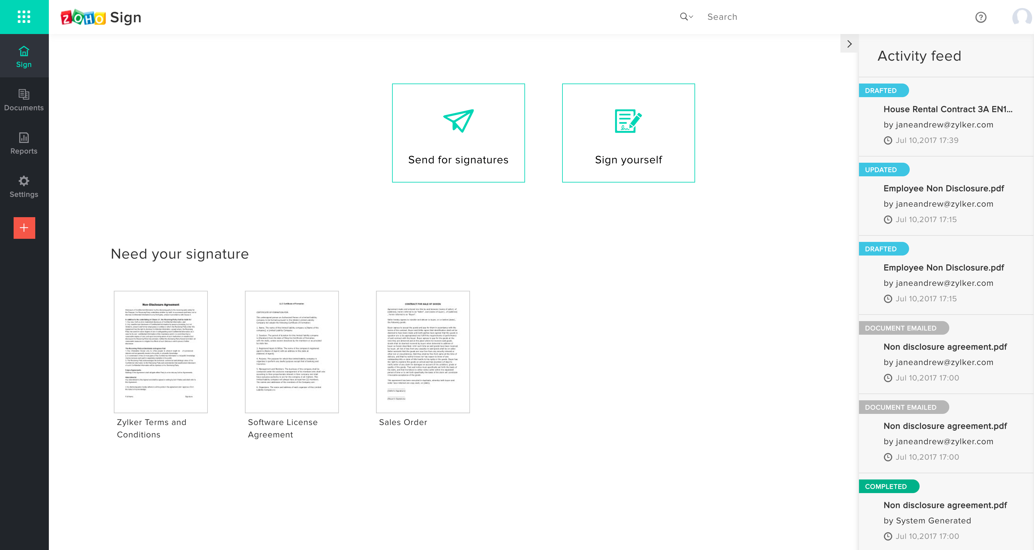 Zoho Sign screenshot 5