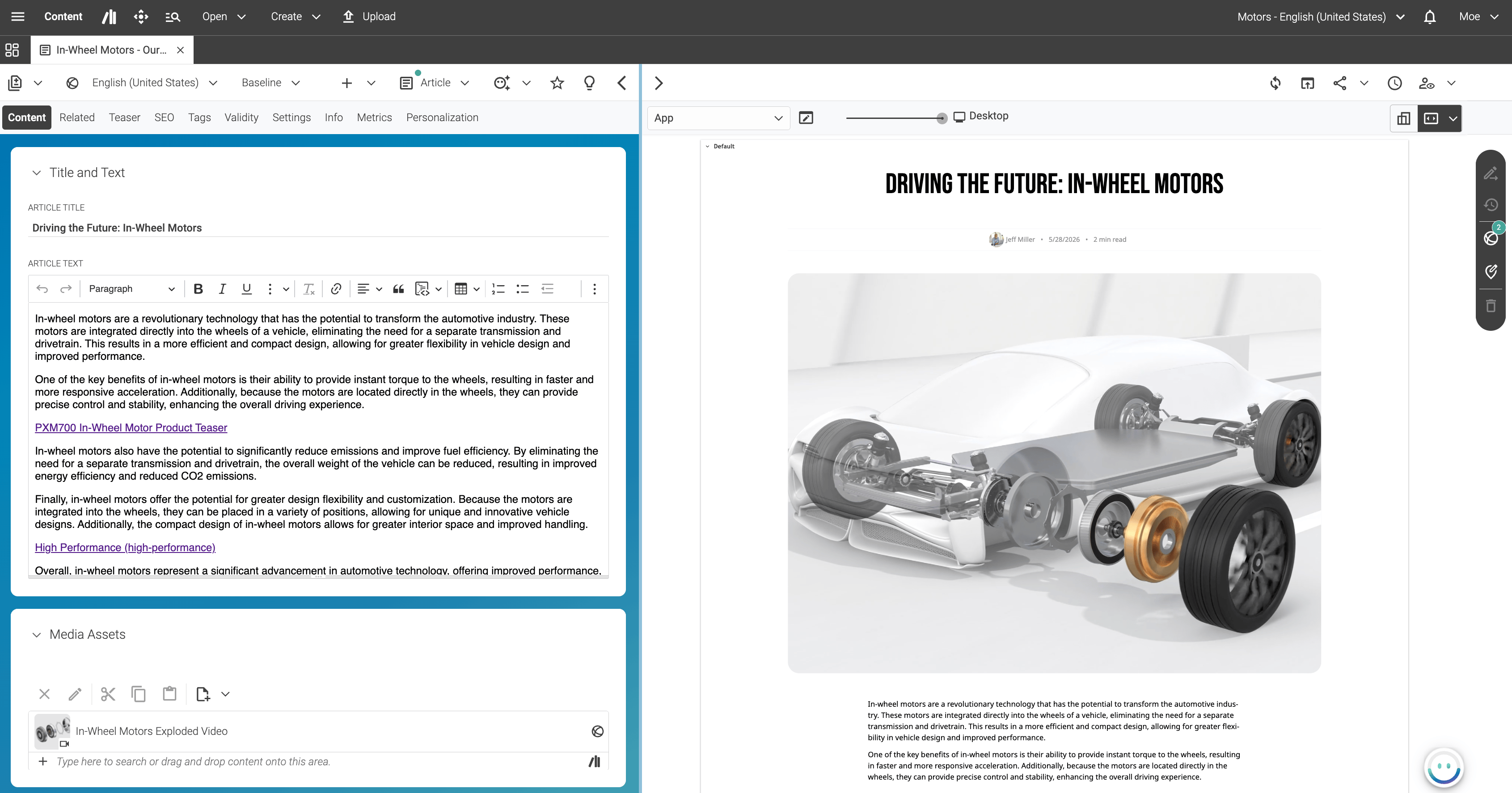 CoreMedia Experience Platform screenshot 8