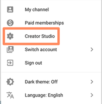 YouTube Creator Studio
