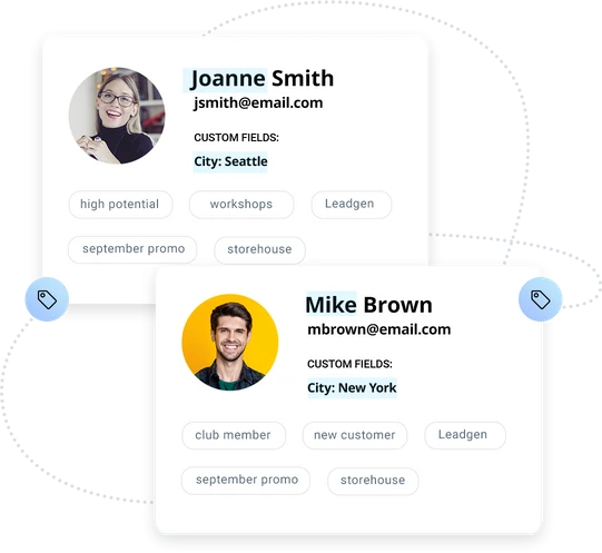 GetResponse Customer Segments Page