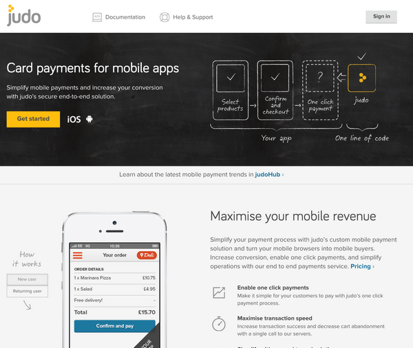Judopay Homepage