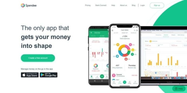 Spendee App Homepage